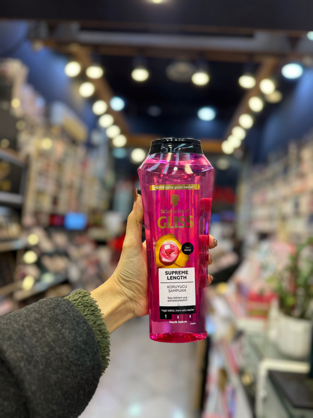 شامپو گلیس اصل مدل Supreme Length ۴۰۰ میل – مناسب موهای بلند و تقویتکننده قوی مو