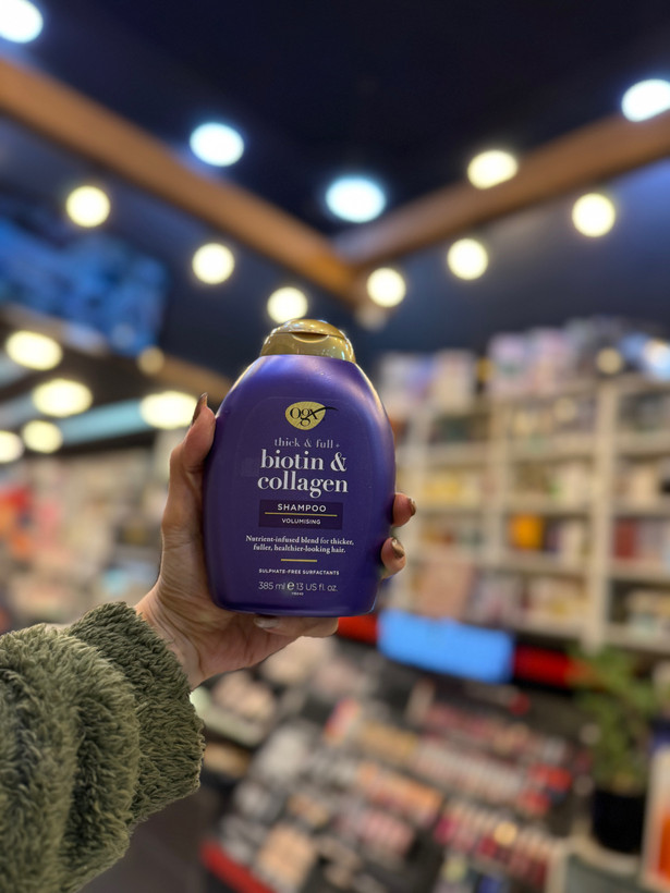 شامپو OGX بیوتین و کلاژن ضد ریزش مو