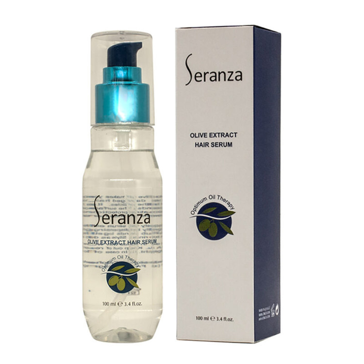 سرم مو سرانزا حاوی عصاره روغن زیتون مناسب موهای آسیبدیده