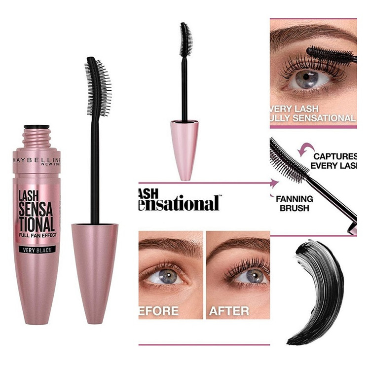 ریمل Maybelline Lash Sensational مشکی بلند کننده مژهها