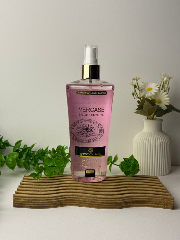 خرید بادی اسپلش وود لایک زنانه ورساچه صورتی برایت کریستال اصل | رایحه شیرین زنانه