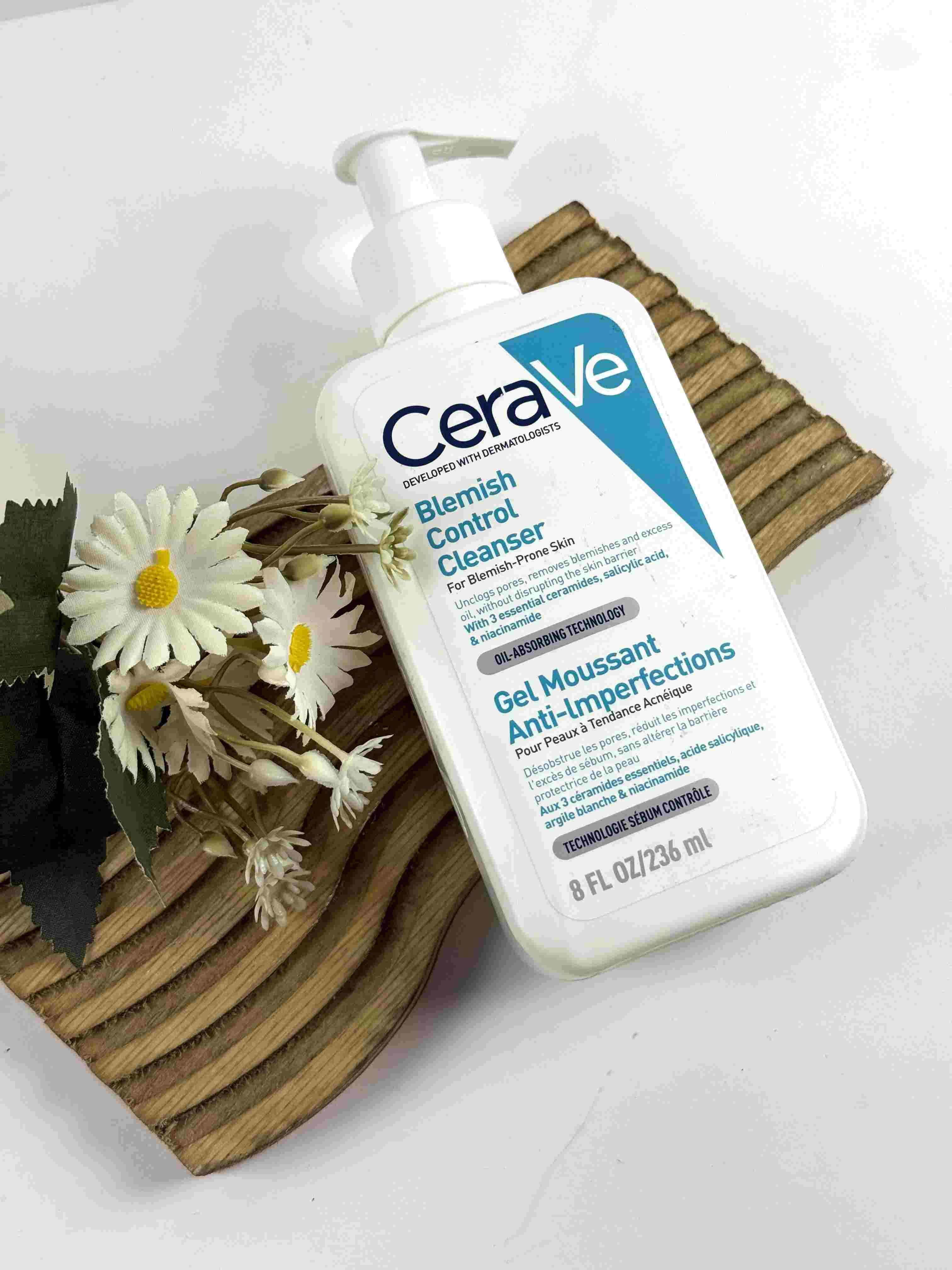 ژل شستشو ضدلک و ضدجوش سراوی Cerave اصل مدل بلمیش کنترل Blemish control