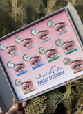 لنز چشم رنگی روزانه نیوویژن (NEW VISION) به همراه جالنزی