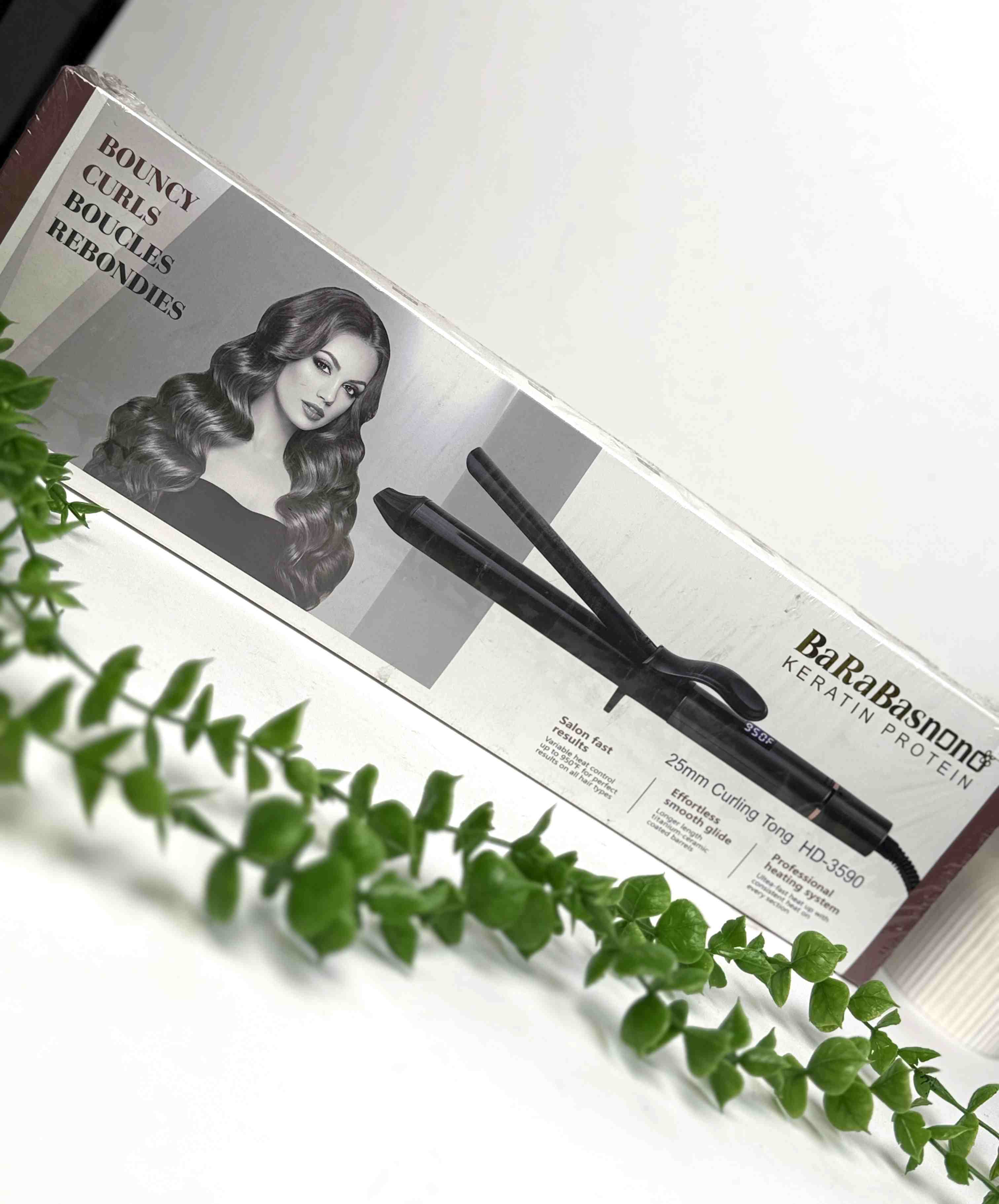 فرکننده مو یا بابلیس مو باراباس نانو مدل HD-3590 سایز 25mm