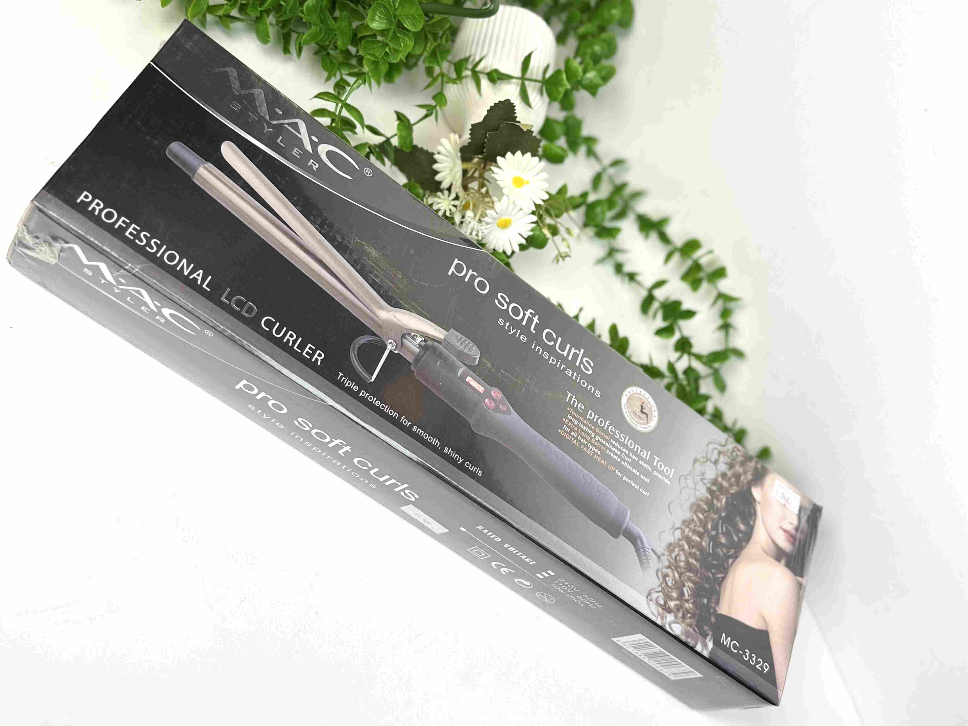 فرکننده و حالت دهنده حرفه ای مک استایلر مدل 3329 MC سایز 25 میلی متر
