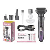 ماشین اصلاح شیور زنانه چهار کاره موی صورت و بدن بانوان کیمی مدل KM-7114