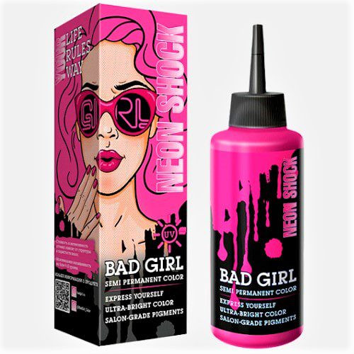 شامپو رنگ بد گرل BAD GIRL | بدون آمونیاک | حجم ۱۵۰ میلی لیتر