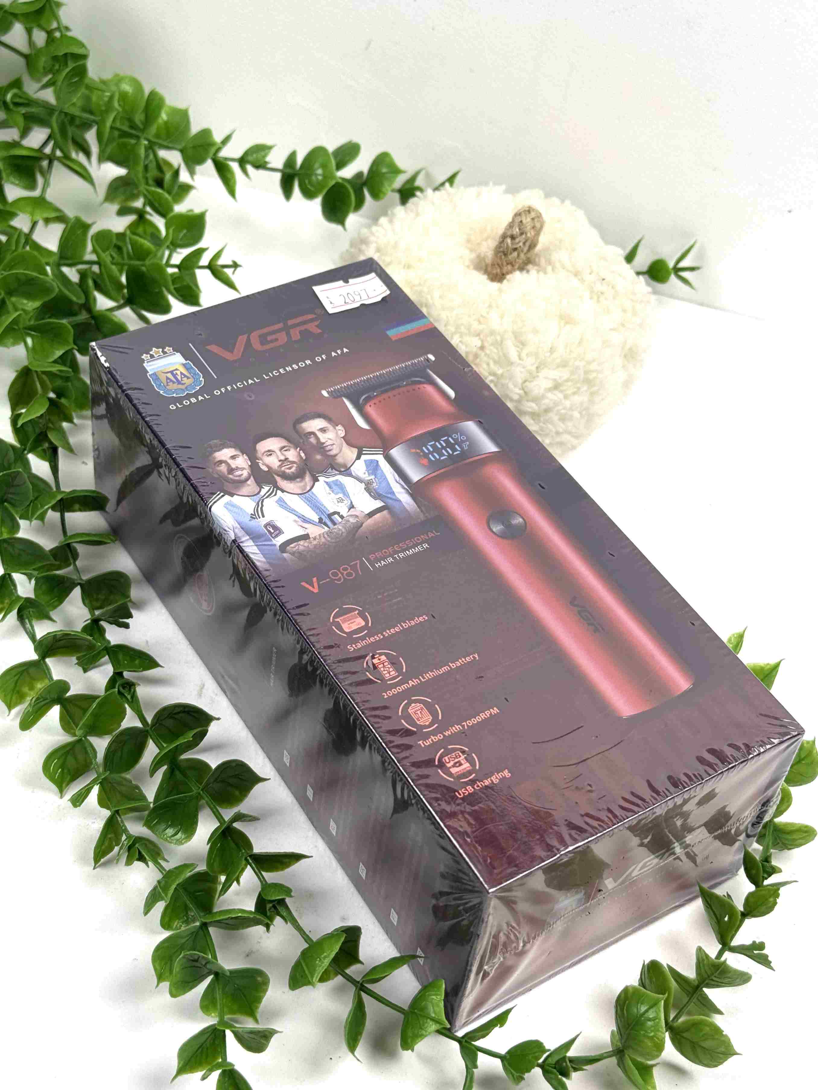 ماشین اصلاح وی جی آر مدل V987 با تیغه سرامیک و ضد آب