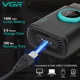 ماشین اصلاح وی جی آر مدل VGR V-378 با تیغه تیتانیوم و ضد آب